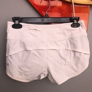 White Lululemon Shorts